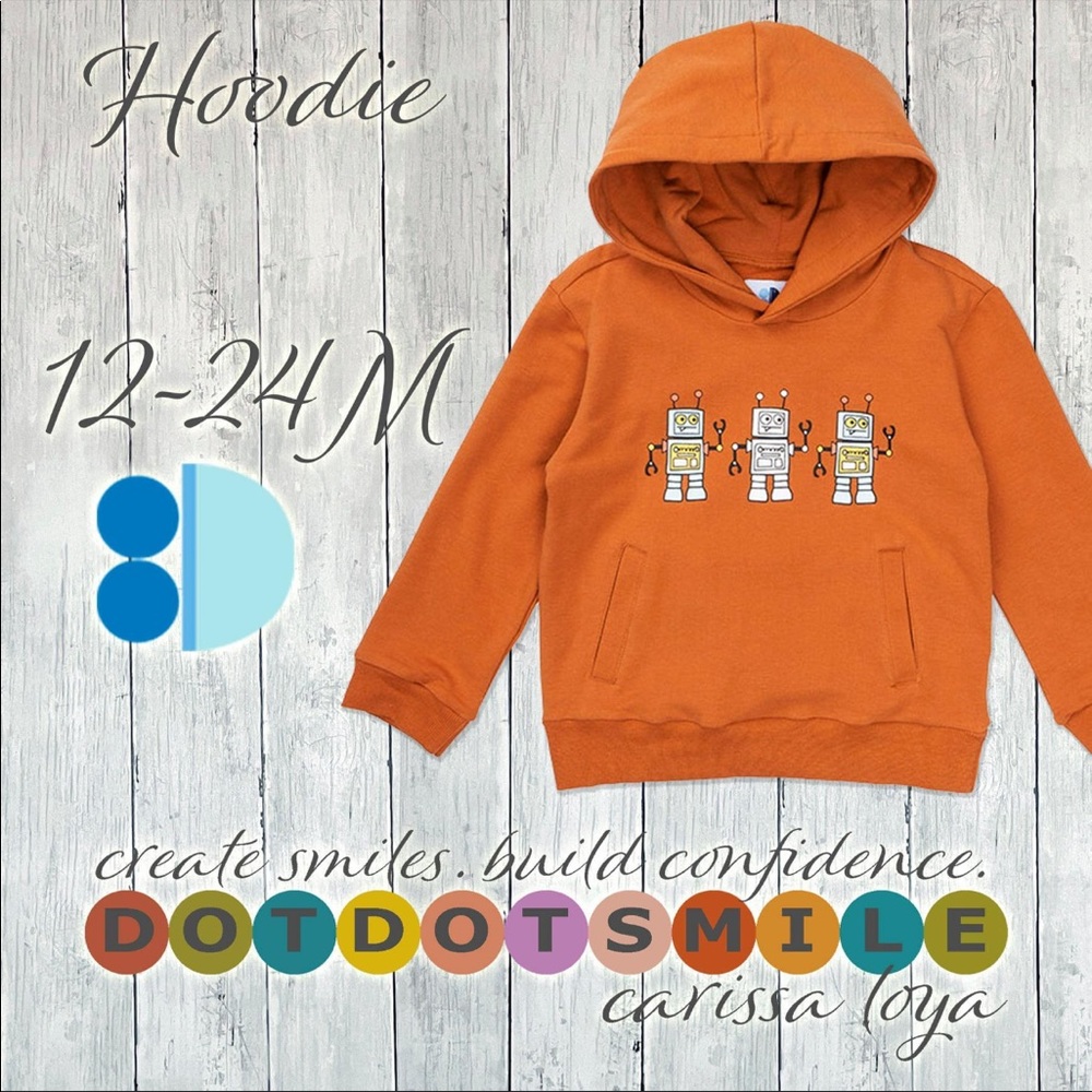 DotDotSmile Rockin Robot Hoodie Sweatshirt Jacket
